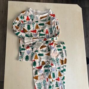 Christmas Kids Pajamas with Colorful Tree Print